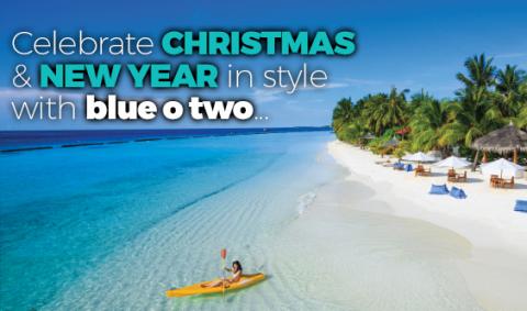 Christmas blue o two